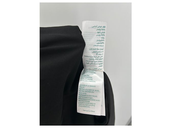 Robe longue noire drapée Leetha LEEM - vue 6
