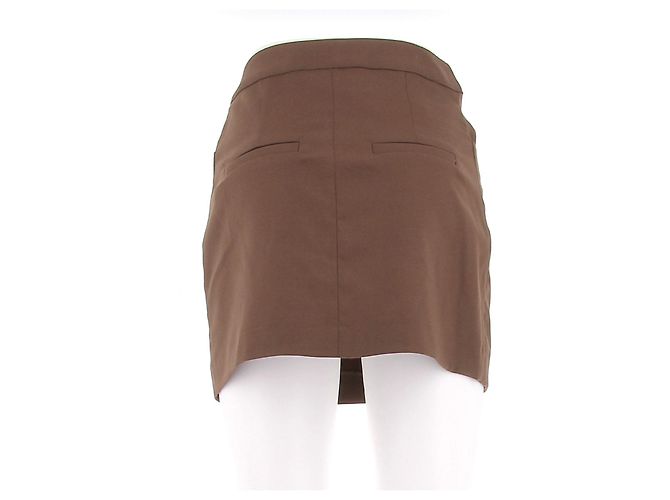 Autre Marque Falda de lana "Hornby" Castaño - vista 2