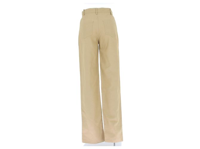 Autre Marque Pantalones rectos beige Ardea LOULOU STUDIO - vista 2