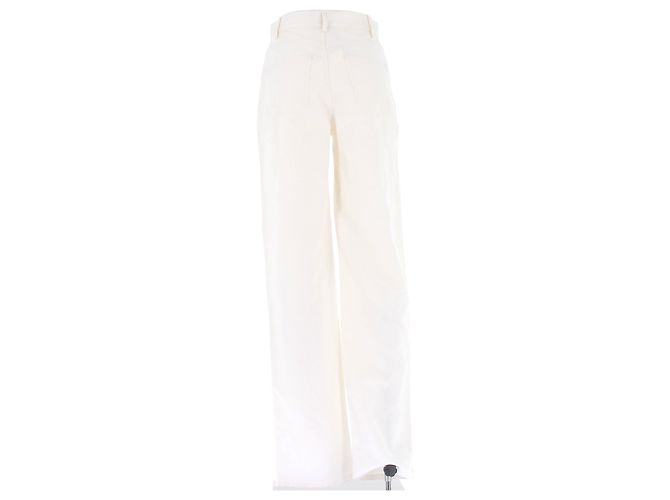 Autre Marque Vaqueros de denim blancos Ardea LOULOU STUDIO - vista 2