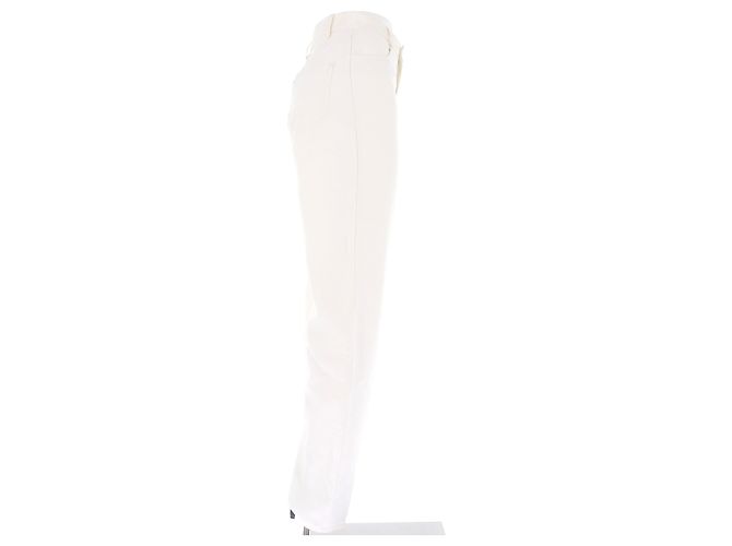 Autre Marque Vaqueros de denim blancos Ardea LOULOU STUDIO - vista 3