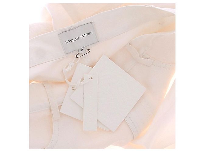 Autre Marque Vaqueros de denim blancos Ardea LOULOU STUDIO - vista 5