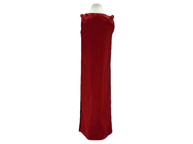 Autre Marque Vestido de seda rojo "Moun" Roja - vista 2