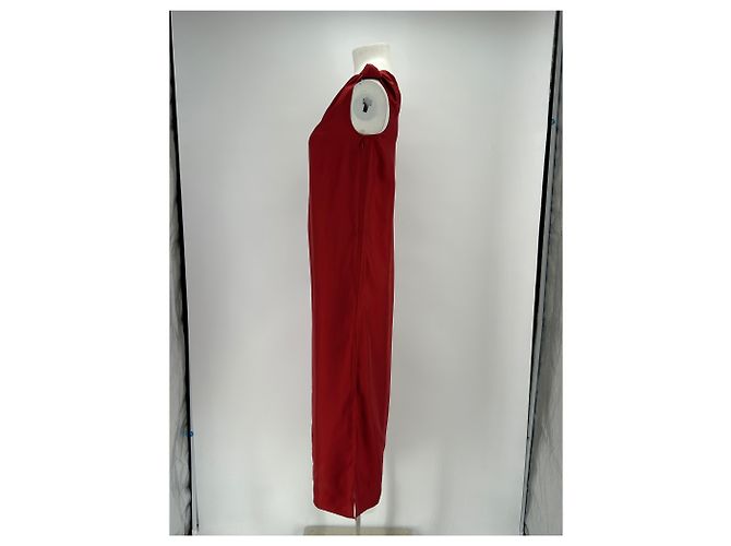 Autre Marque Vestido de seda rojo "Moun" Roja - vista 4