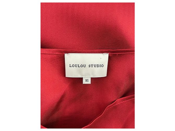 Autre Marque Vestido de seda rojo "Moun" Roja - vista 6