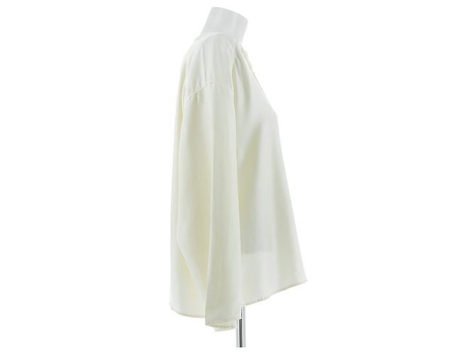Autre Marque Camicia in seta bianca "ZAMILA" Bianco - vista 3