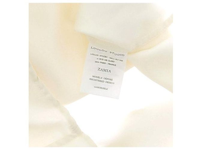 Autre Marque Camicia in seta bianca "ZAMILA" Bianco - vista 6