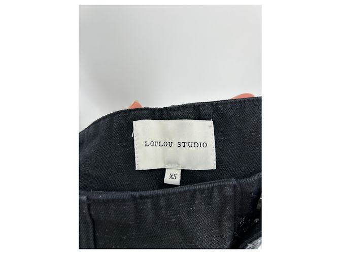 Autre Marque Jeans negros de pierna ancha JIVA LOULOU STUDIO - vista 4