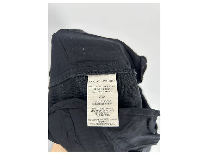Autre Marque Jeans negros de pierna ancha JIVA LOULOU STUDIO - vista 5