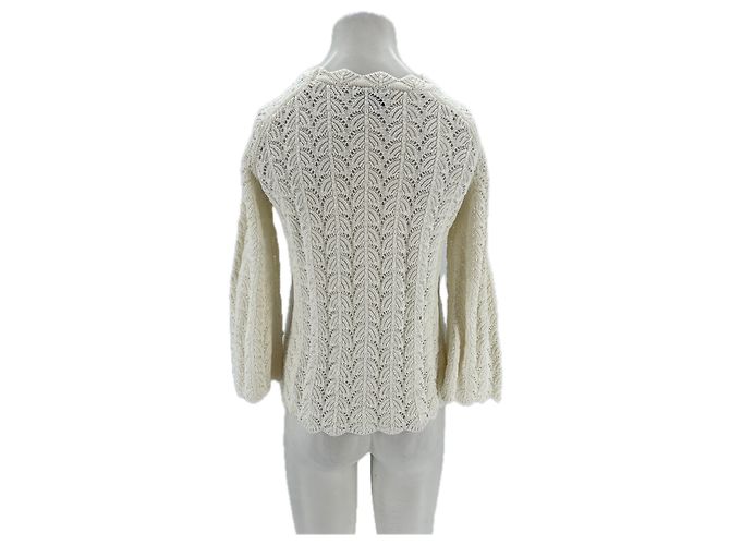Autre Marque Top de crochet "ADEKA" Beige - vista 2