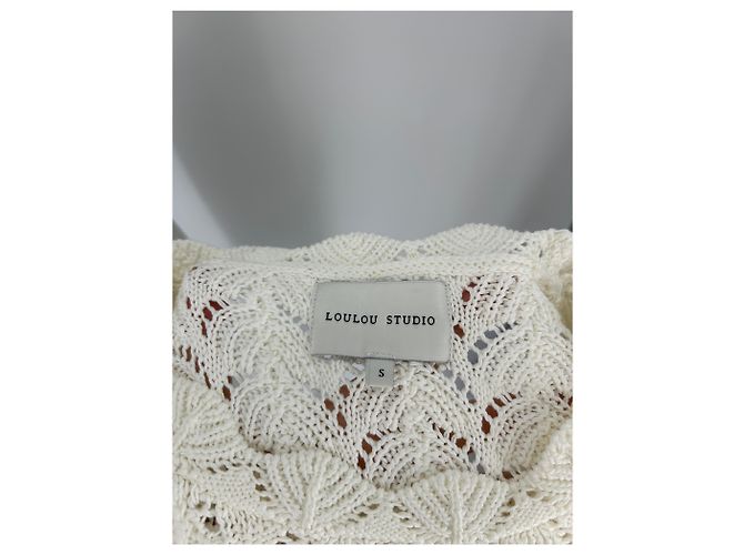 Autre Marque Top de crochet "ADEKA" Beige - vista 5
