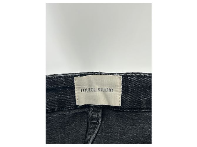 Autre Marque Jeans negros LOULOU STUDIO ATTU de algodón talla 26 - vista 4