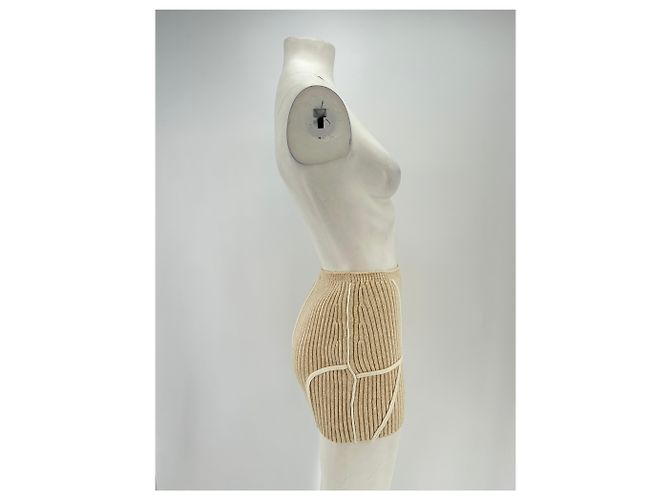 Autre Marque Falda de lana beige GUIZIO - vista 3