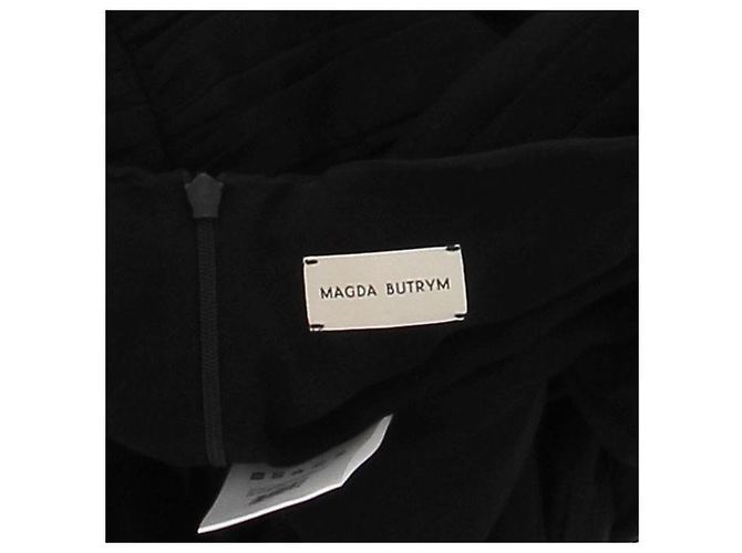 Vestido Magda Butrym de seda negra sin mangas Negro - vista 5