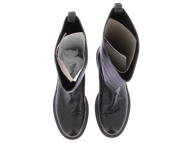 Autre Marque Botas altas de cuero negro ELLEME - vista 6