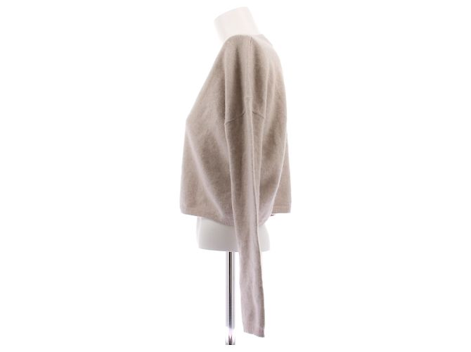 Autre Marque Tauspe Cashmere-Cardigan Beige - Ansicht 4