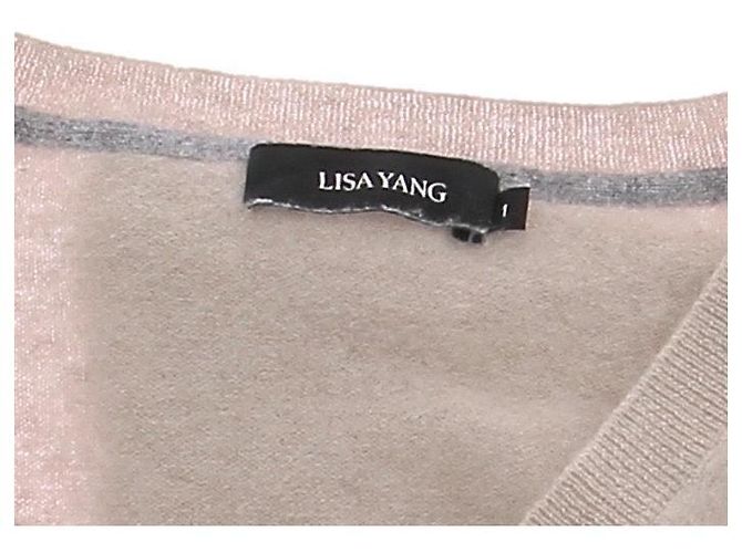 Autre Marque Tauspe Cashmere-Cardigan Beige - Ansicht 6
