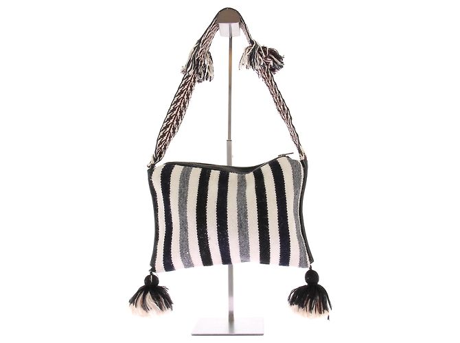Borsa in tela bianca Isabel Marant Etoile Bianco - vista 2