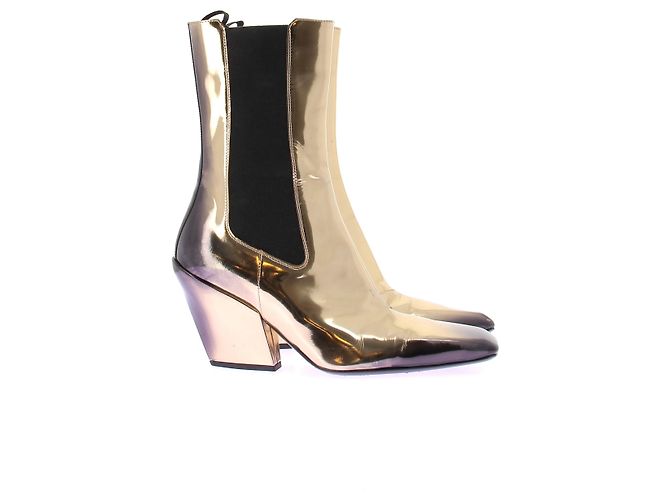 Prada Botas pretas e douradas Dourado - vista 2