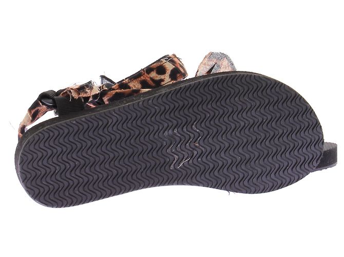 Autre Marque Schwarze und Leoparden-Sandalen - Ansicht 7