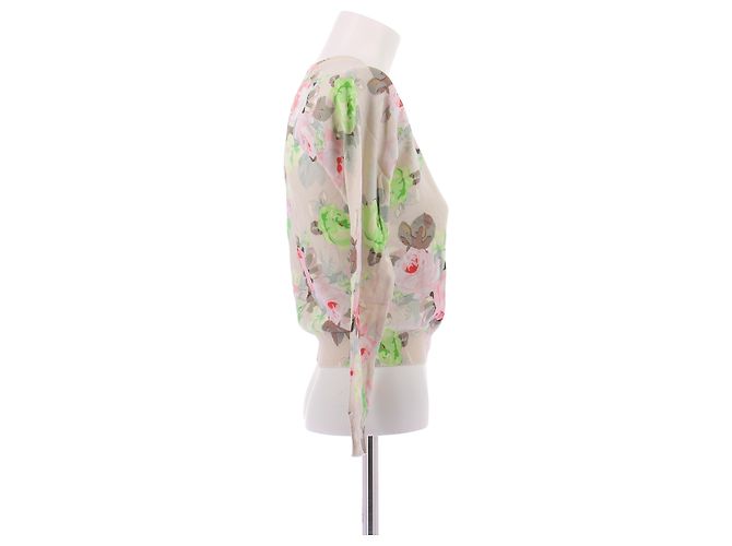 Suéter Carven Rosa Floral de Algodão M - vista 2
