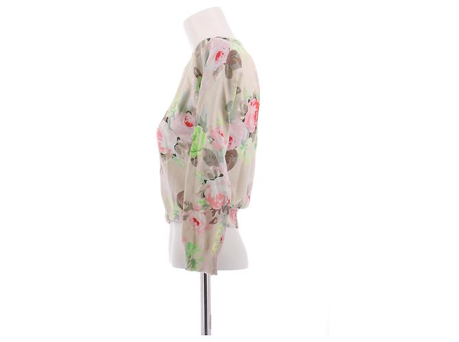 Suéter Carven Rosa Floral de Algodão M - vista 3