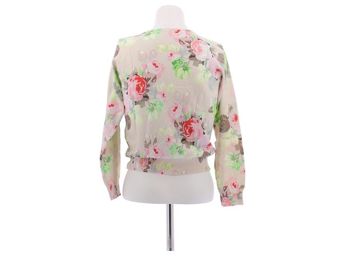 Suéter Carven Rosa Floral de Algodão M - vista 4