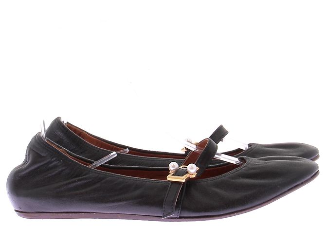 Lanvin Bailarinas de cuero negras Negro - vista 2