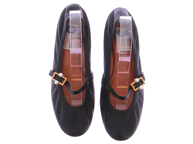 Lanvin Bailarinas de cuero negras Negro - vista 6