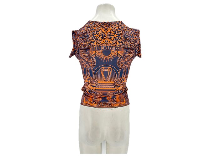 T-shirt en mesh Les Benjamins Bleu marine - vue 2