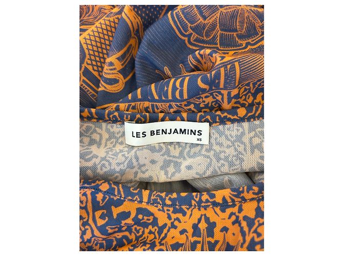 T-shirt en mesh Les Benjamins Bleu marine - vue 5