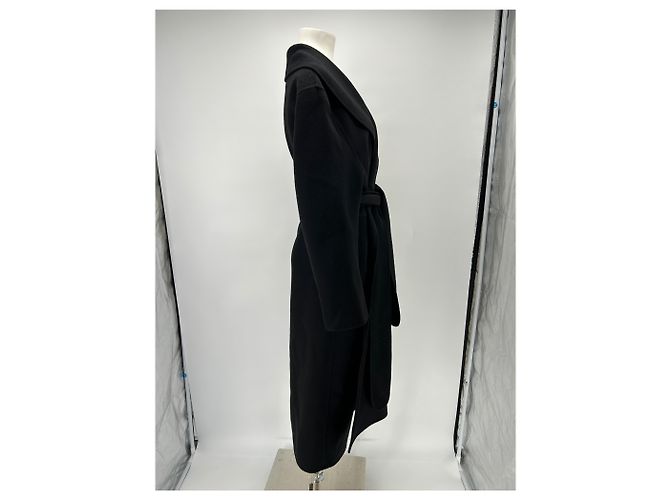 Cappotto in lana nero Totême - vista 3