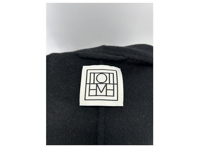 Cappotto in lana nero Totême - vista 5