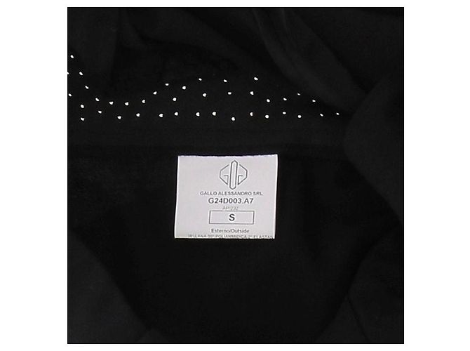 Golden Goose Calça preta com faixas de pérolas em lã Preto - vista 6