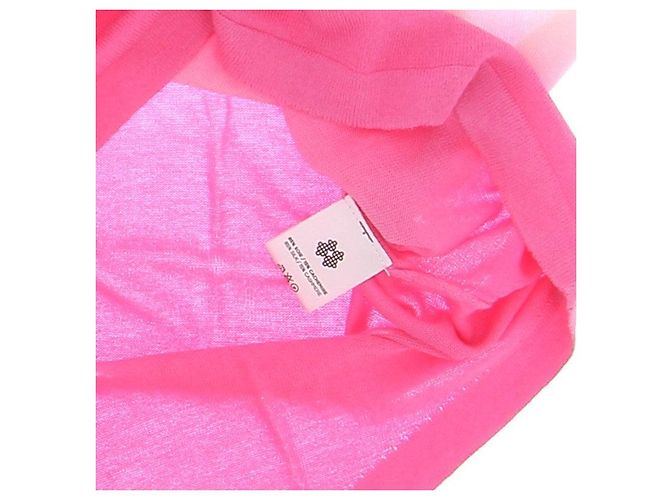 Autre Marque Feiner Pulli in Creme und Rosa aus Kaschmir Pink - Ansicht 5