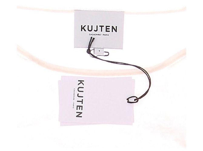 Autre Marque Feiner Pulli in Creme und Rosa aus Kaschmir Pink - Ansicht 6