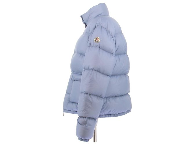 Moncler Blue Down Jacket with Large Front Pockets - view 4