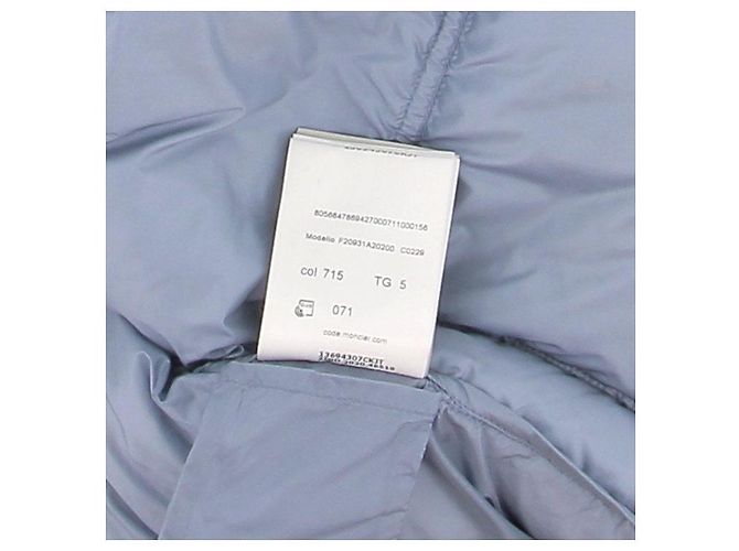 Moncler Blue Down Jacket with Large Front Pockets - view 6