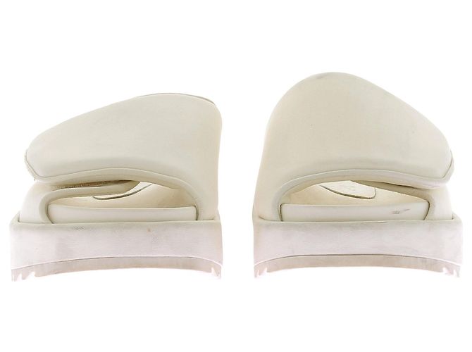 Autre Marque Mule GIA BORGHINI in tela bianca Bianco - vista 4