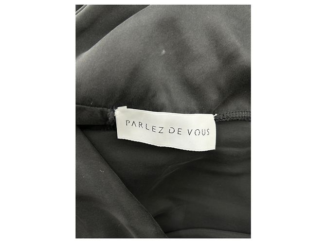 Autre Marque Vestido negro con espalda asimétrica - vista 5