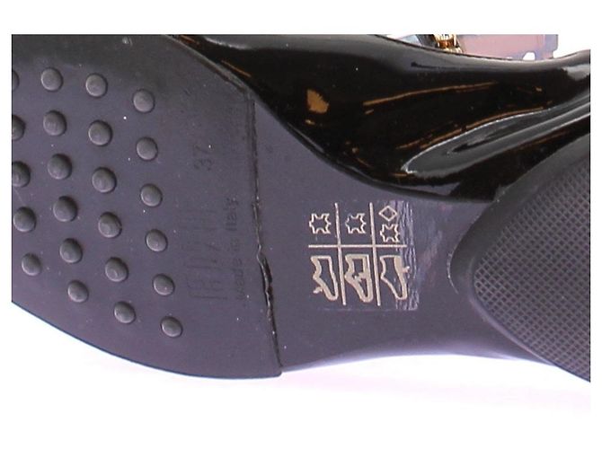 Autre Marque Ballerine verniciate nere con strass Nero - vista 8