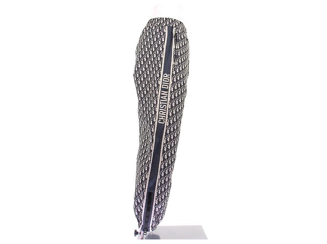 Christian Dior Printed diagonal canvas pants Grey - view 3
