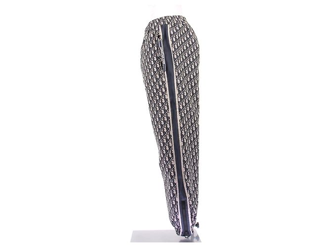 Christian Dior Printed diagonal canvas pants Grey - view 4