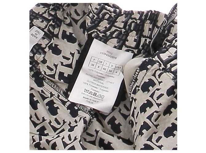 Christian Dior Printed diagonal canvas pants Grey - view 5