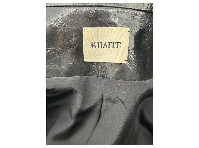 Khaite Kurze schwarze Lederjacke - Ansicht 5