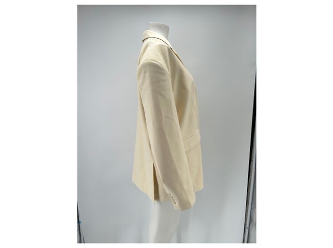 Autre Marque Blazer BAZILIKA de algodón crema Beige - vista 3