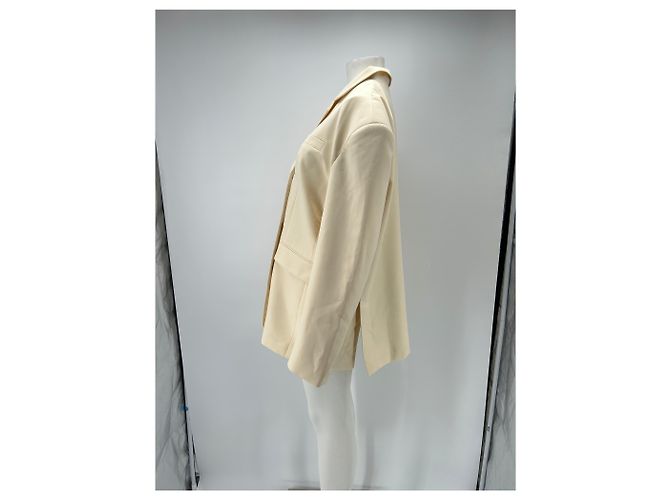 Autre Marque Blazer BAZILIKA de algodón crema Beige - vista 4