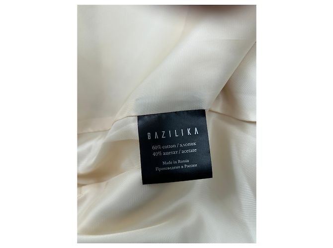 Autre Marque Blazer BAZILIKA de algodón crema Beige - vista 5