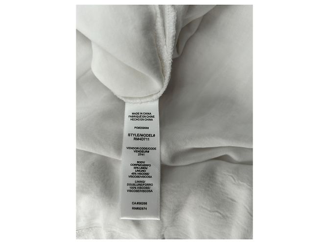 Autre Marque Vestido maxi de lino blanco SPLENDID - vista 5