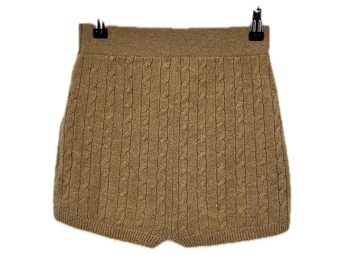 Ralph Lauren Mini short marrom torcido em lã - vista 2